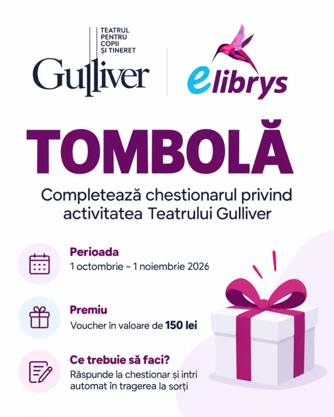 Regulamentul oficial al tombolei "Părerea ta contează!"